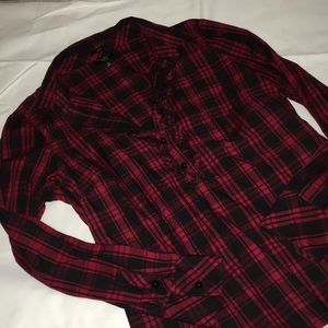 Tablots black and red plaid shirt